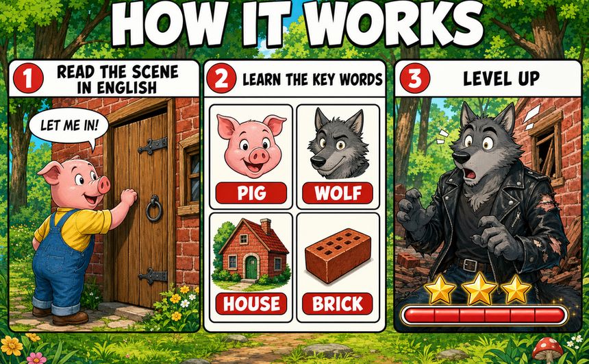 A+ marketing image 2 for The Three Little Pigs