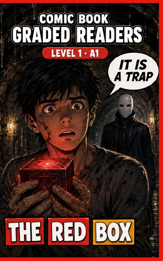 Cover of The Red Box – A1 English comic book graded reader