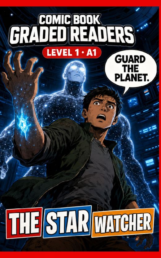 Cover of The Star Watcher – A1 English comic book graded reader